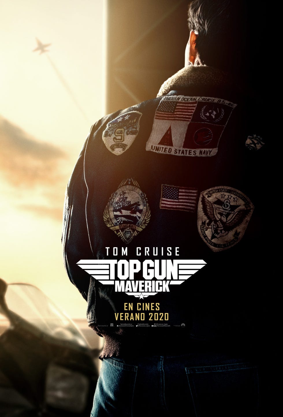 Cazadora bomber de hombre TOPGUN kaki