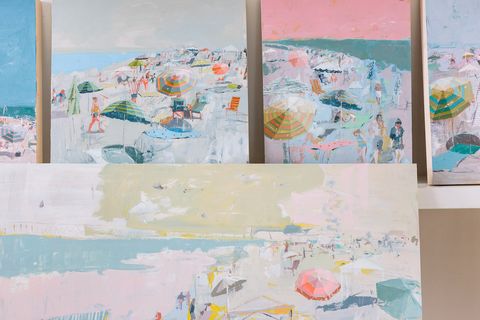 teil duncan 2019 beach paintings