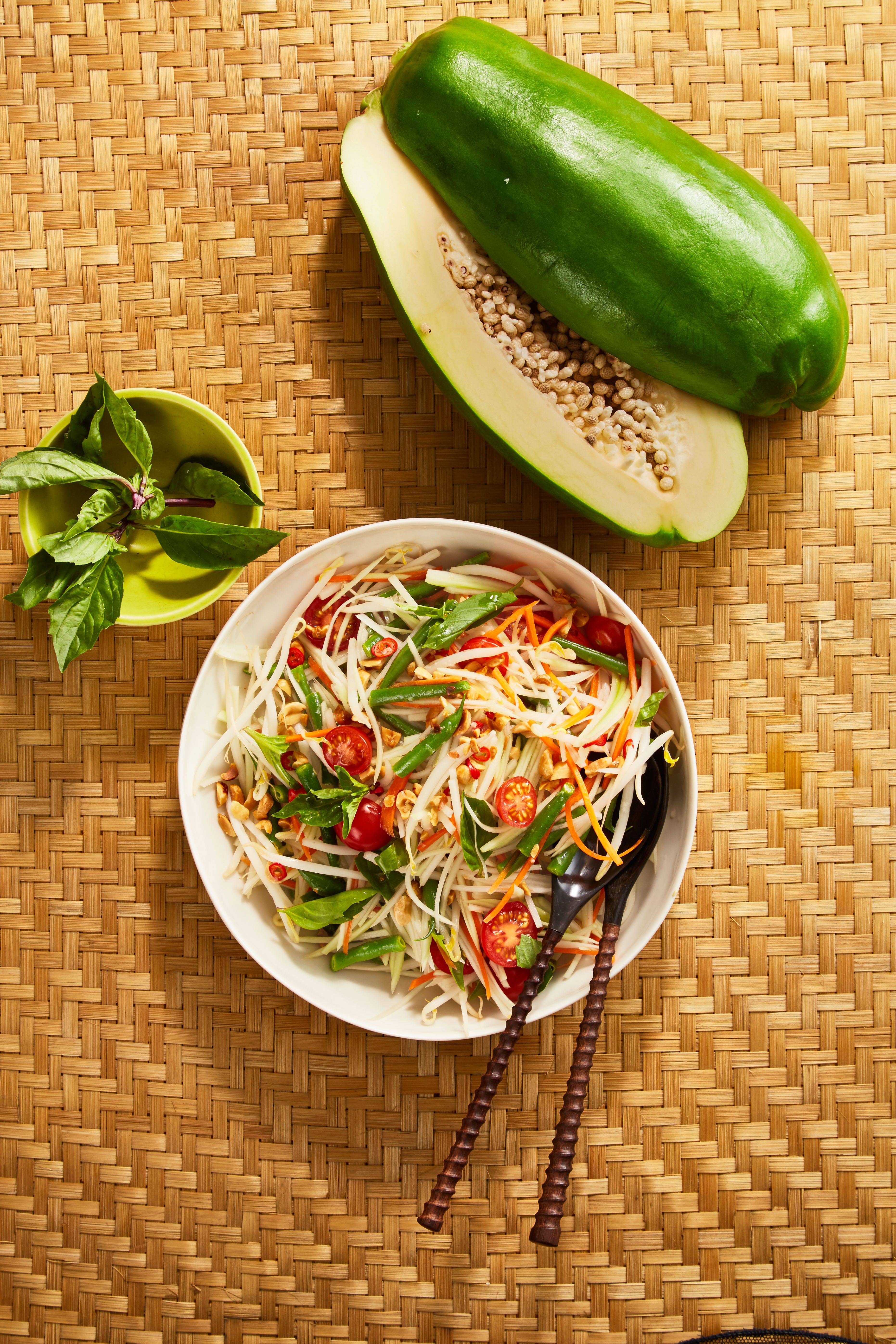 How to Shred Green Papaya for Som Tam Thai
