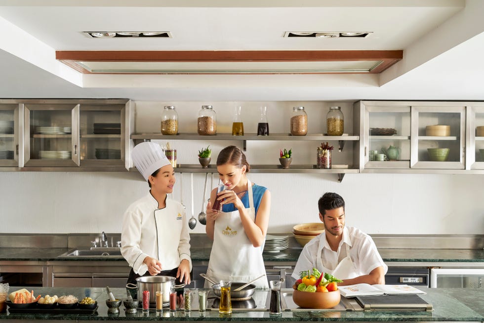 Cook service. Chiva-som International Health Resort. Фото Cook Room. Kitchen service. Chef's Room.