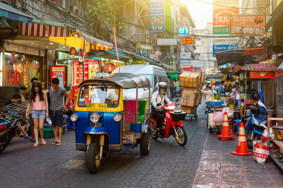 Thailand Tempels Tuk Tuks En Bountystranden