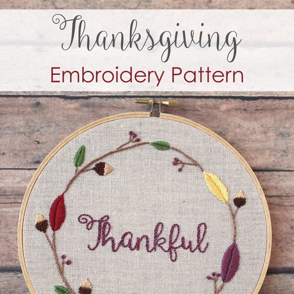 thanksgiving embroidery