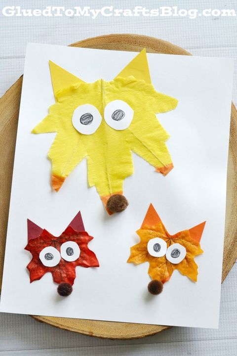 thanksgiving activities kids leaf foxes
