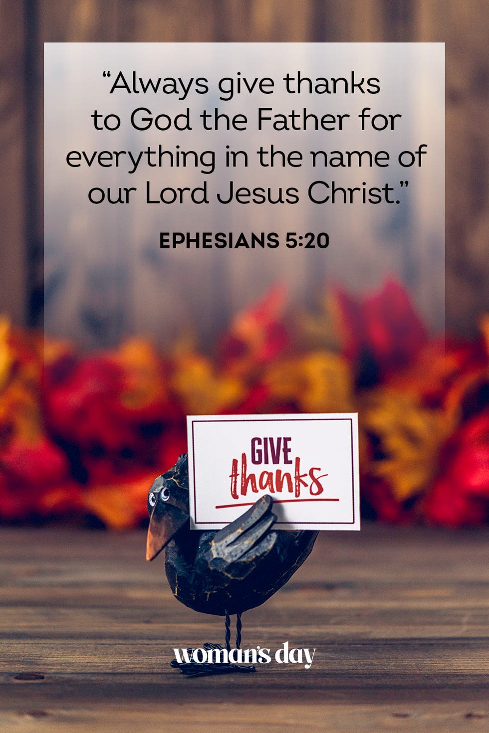 thanksgiving bible verse Ephesians 5 20