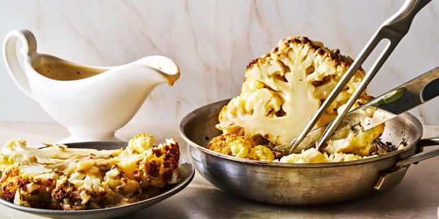 whole roasted cauliflower