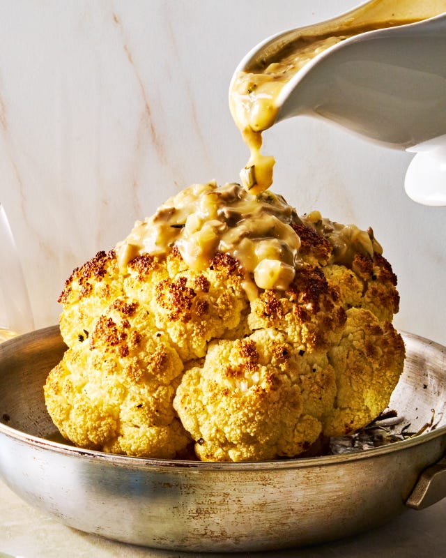 whole roasted cauliflower