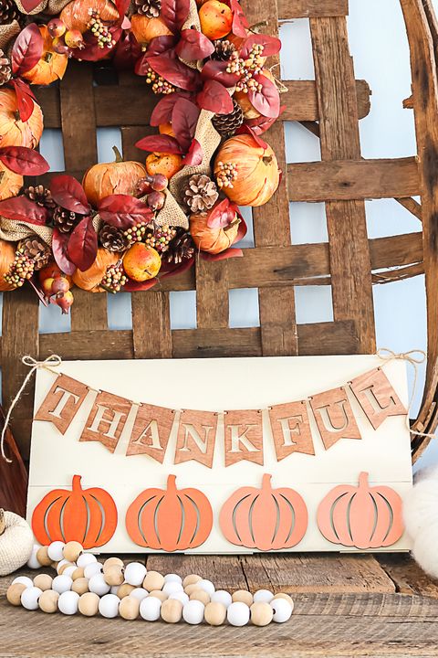 thanksgiving crafts fall wooden sign