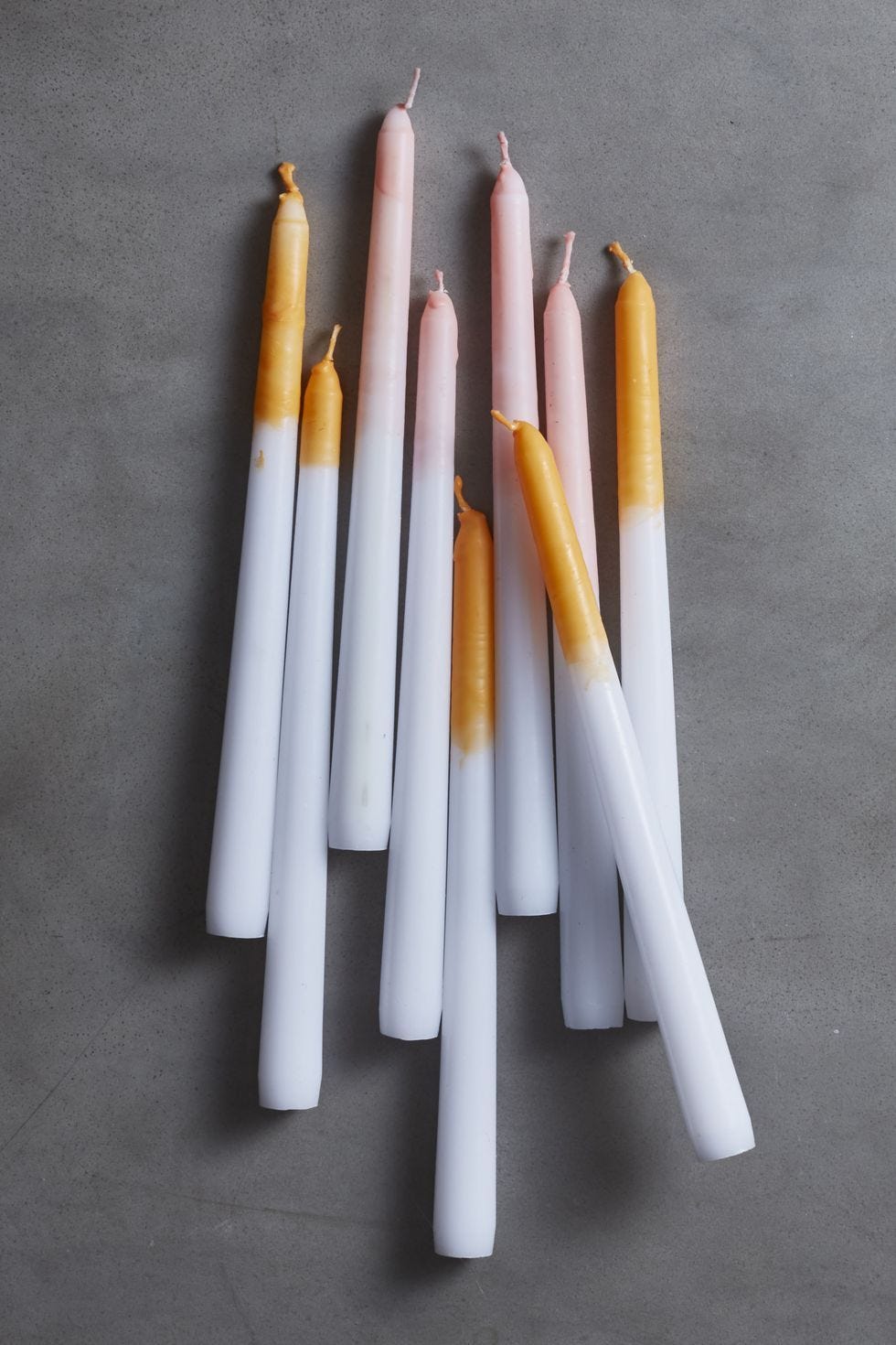 dip dye candles