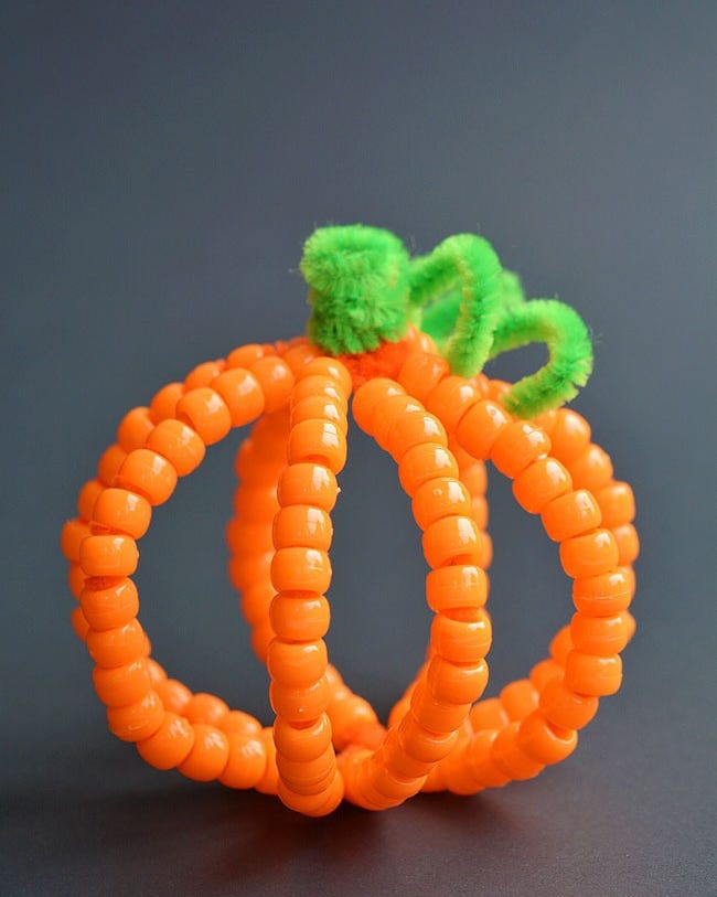 thanksgiving crafts for preschoolers beaded pumpkin thanksgiving crafts for preschoolers beaded pumpkin