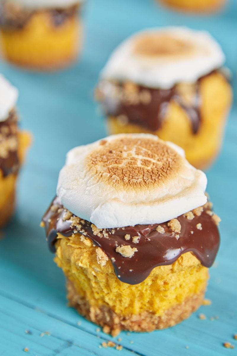 thanksgiving cupcakes s'mores pumpkin cupcakes
