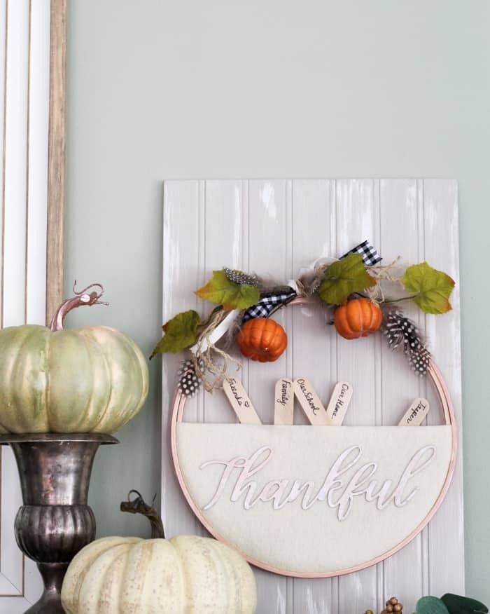 thanksgiving decoration thanksgiving embroidery hoop