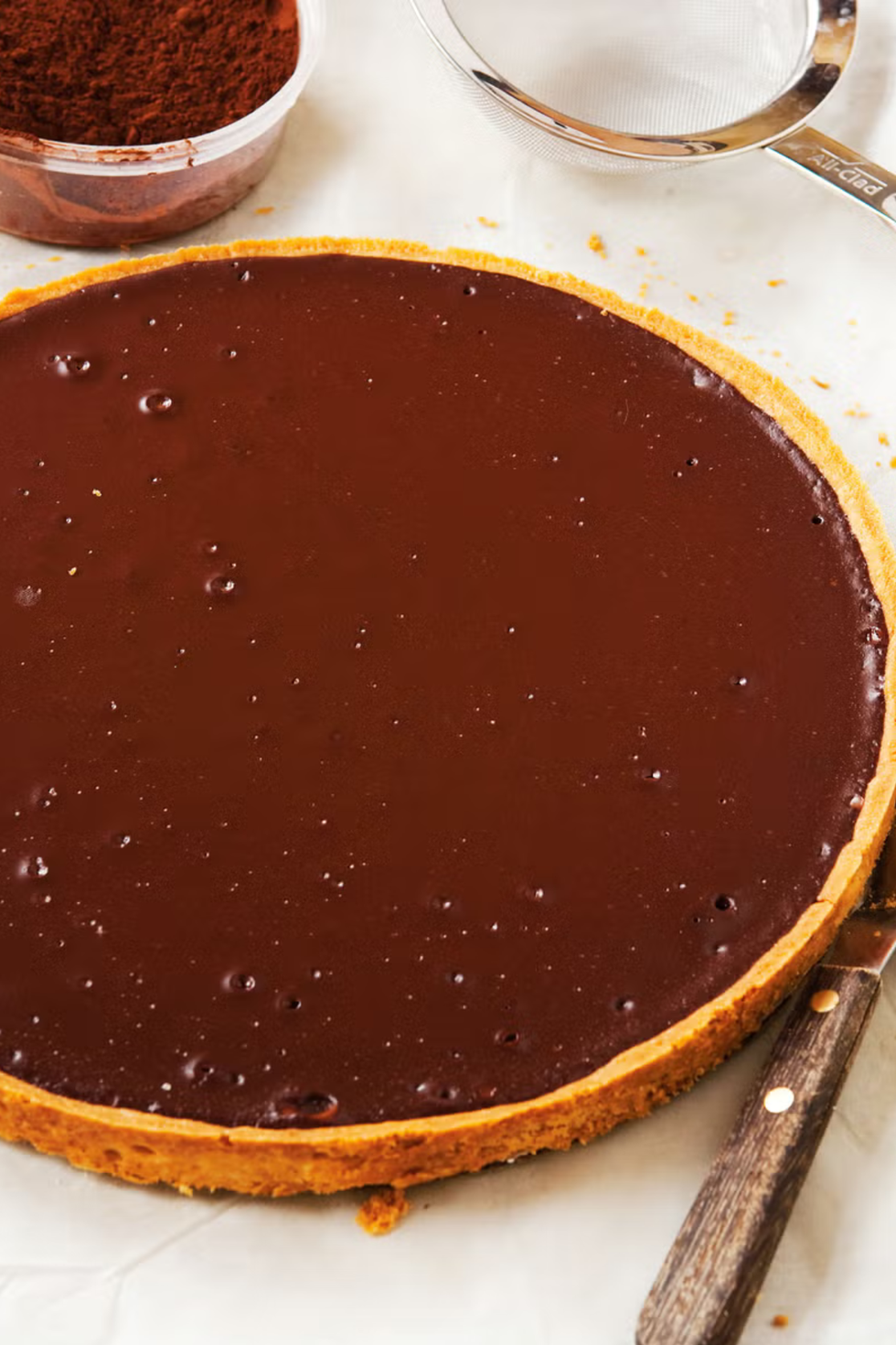 bittersweet chocolate truffle tart