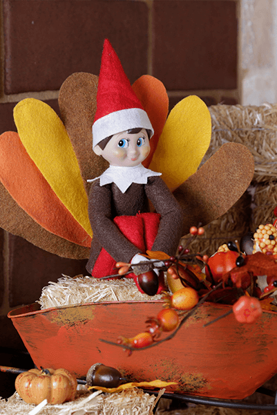 thanksgiving elf on the shelf return idea