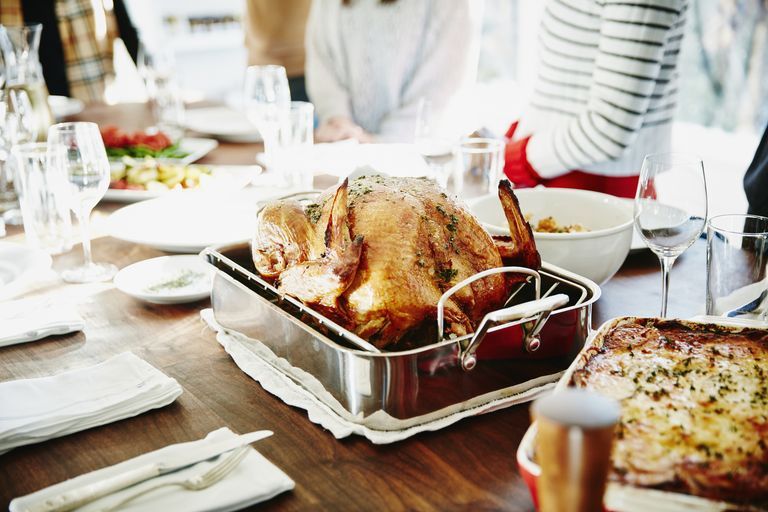 thanksgiving turkey dining room