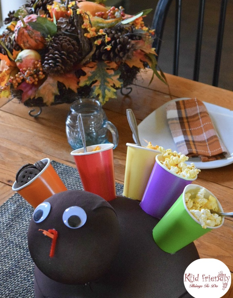 thanksgiving kids crafts snack turkey
