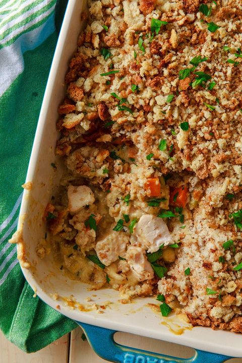 Thanksgiving Leftover Recipes - Chicken Stuffing Casserole