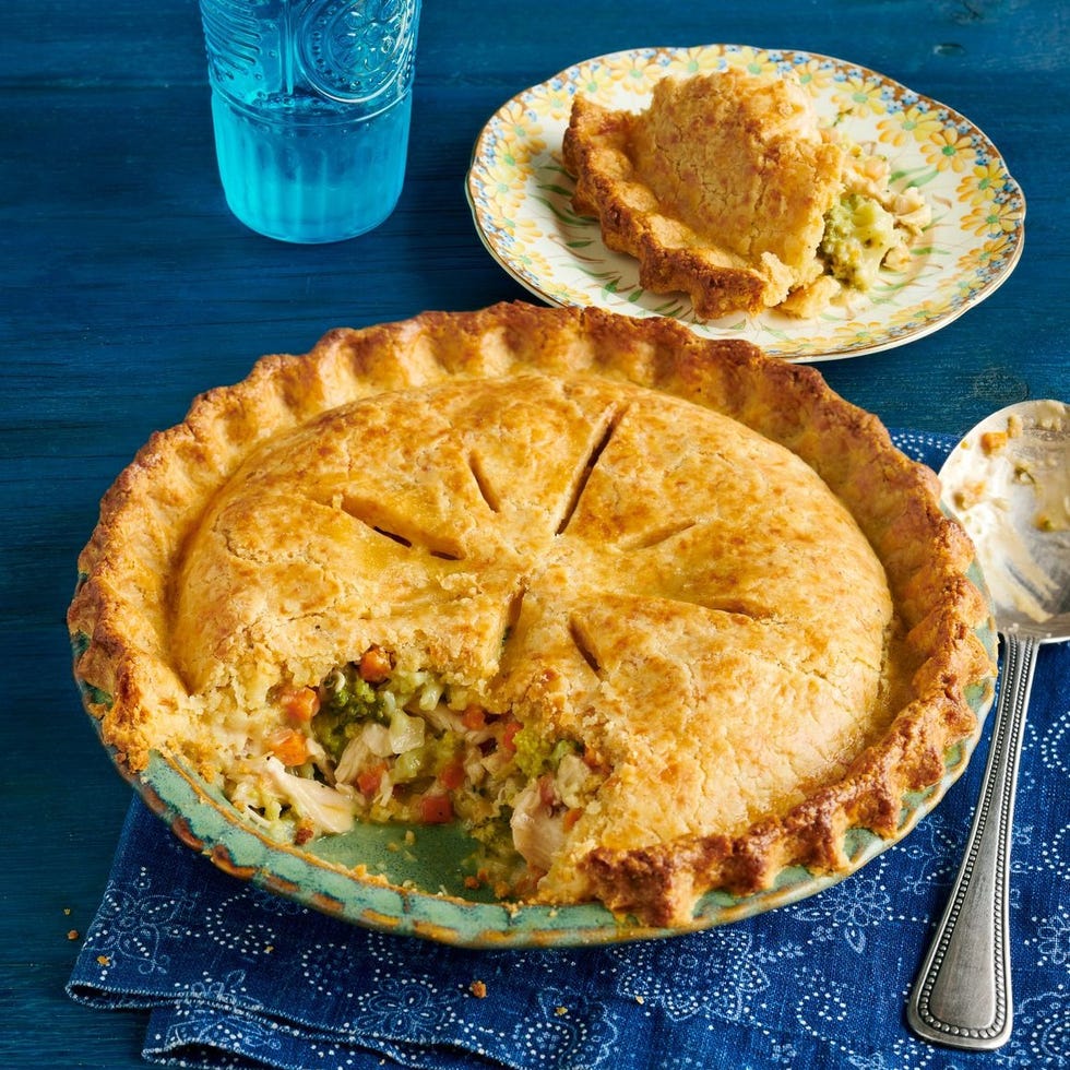 pot pie with cheddar crust