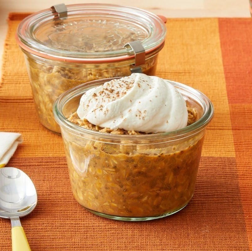 thanksgiving leftover recipes pumpkin spice latte overnight oats