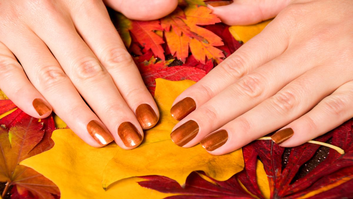 6. "Thanksgiving Nail Design with Acorns and Leaves" - wide 2
