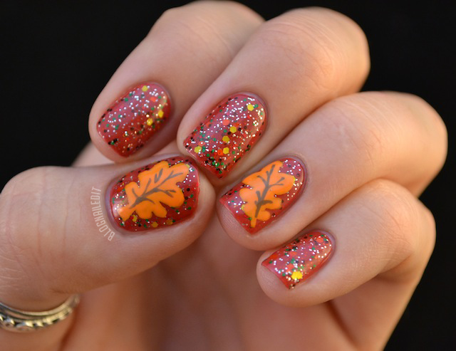 55 Seasonal Fall Nail Art Designs | Art and Design | Fall nail art designs,  Tree nail art, Nail art