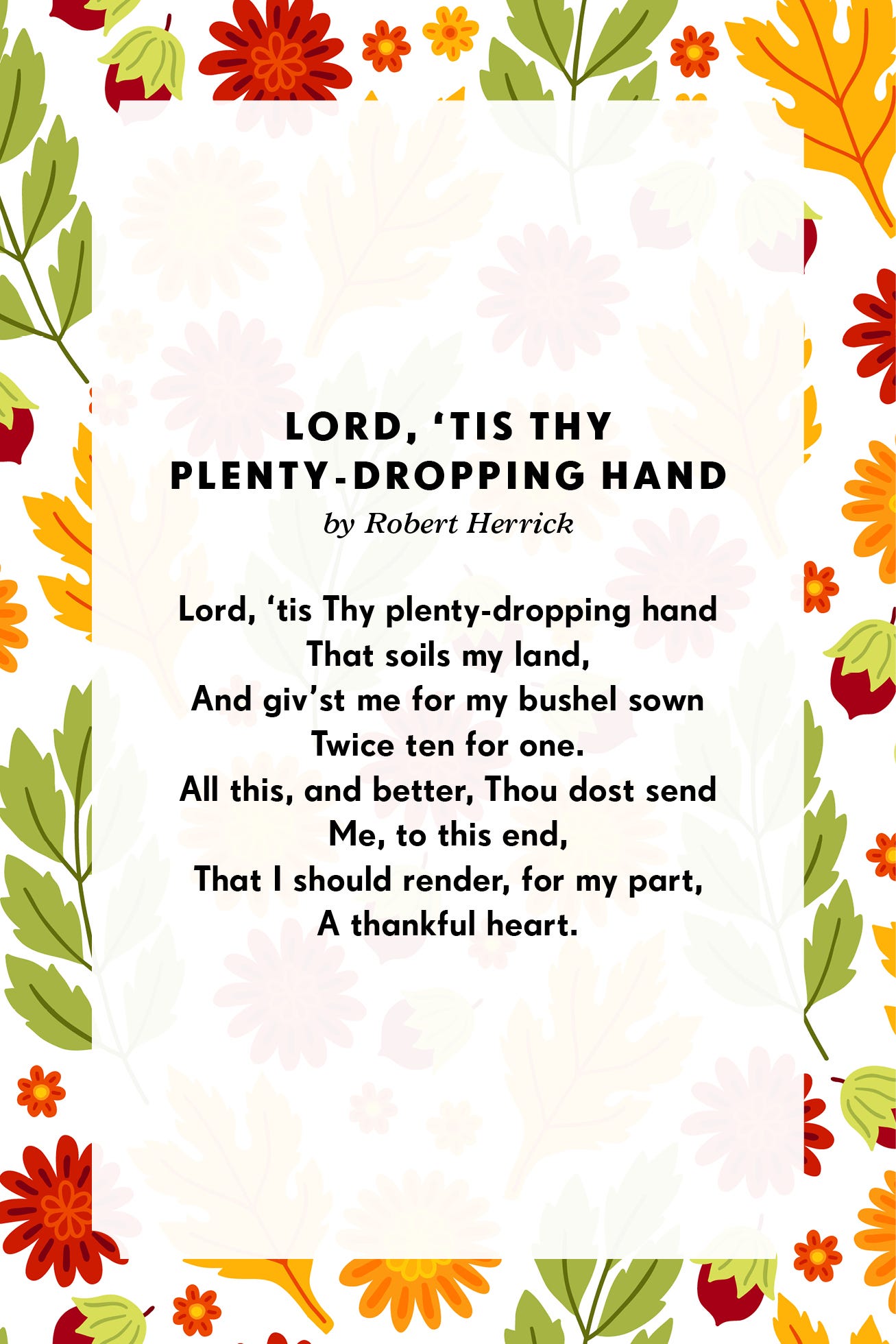 Christian Thanksgiving Poems