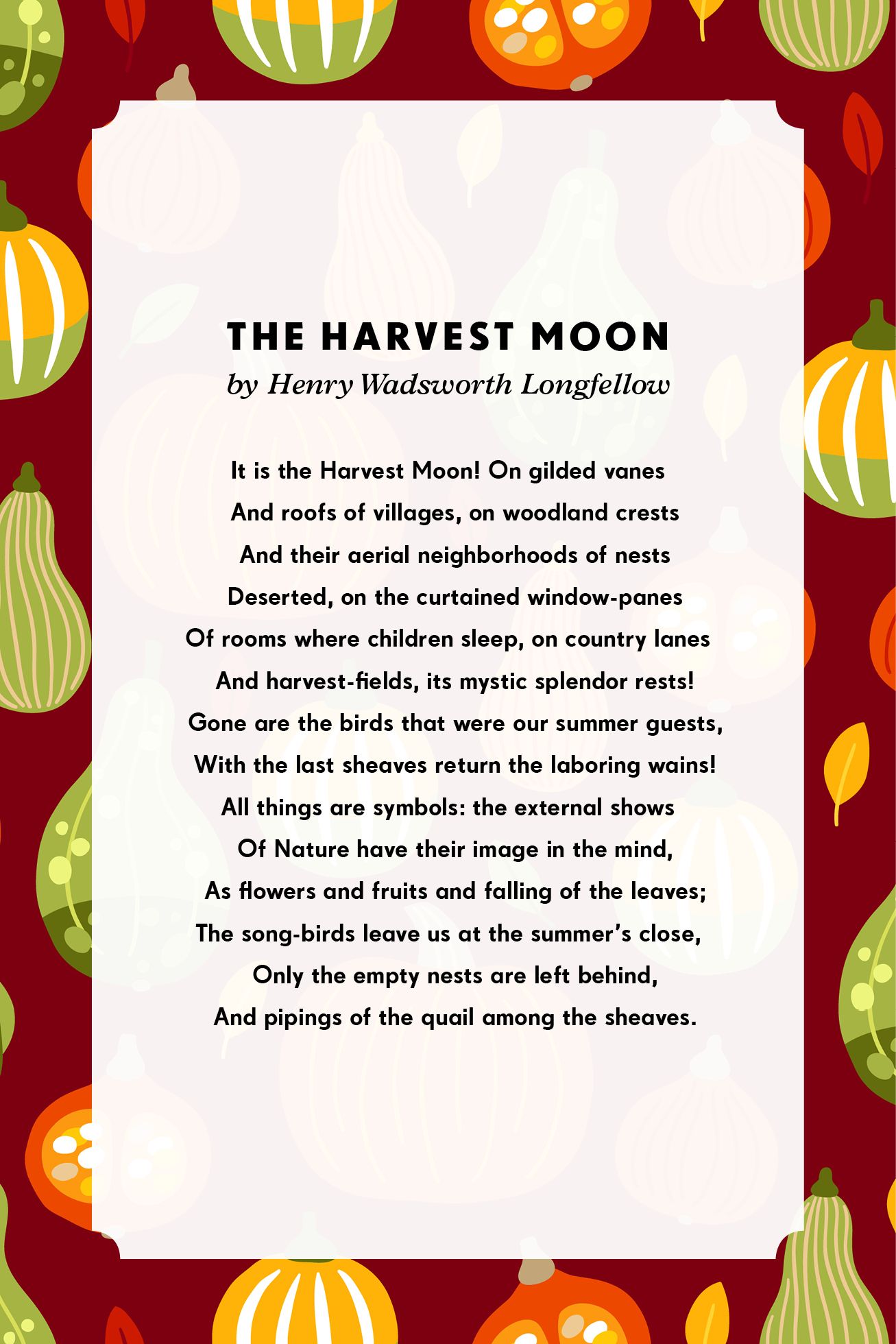 Harvest Poems For Church