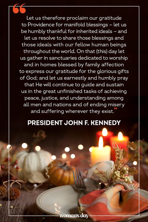 thanksgiving prayerpresident john f kennedy