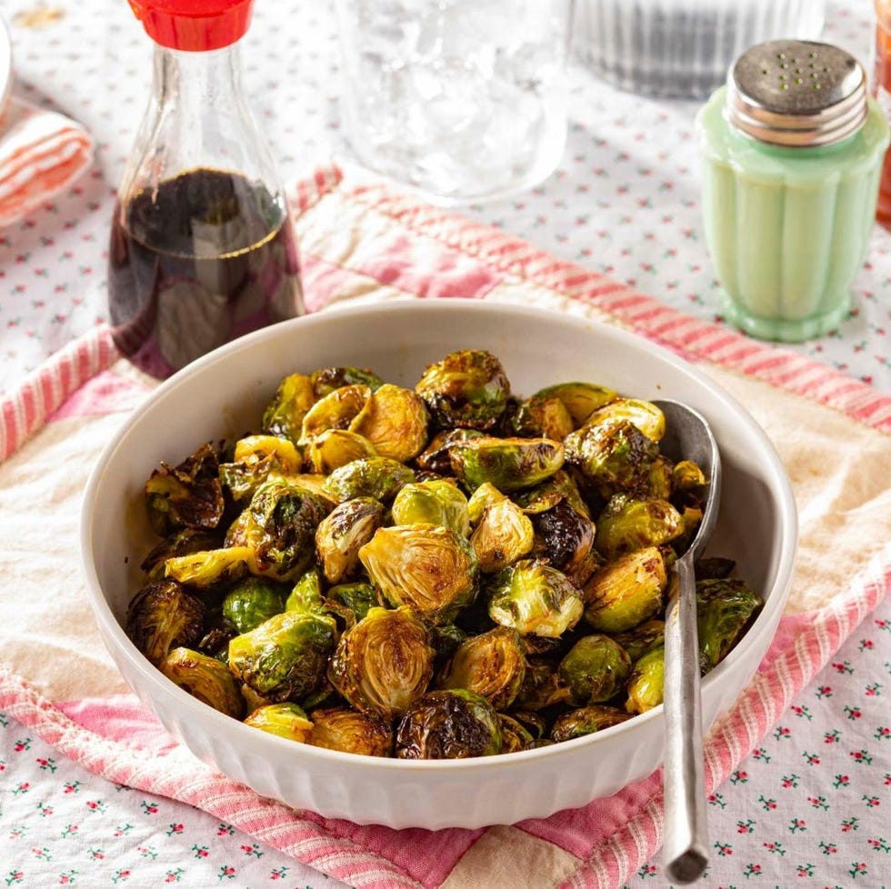 air fryer brussels sprouts thanksgiving side dish