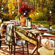 thanksgiving table settings, outdoor dining table arrangement