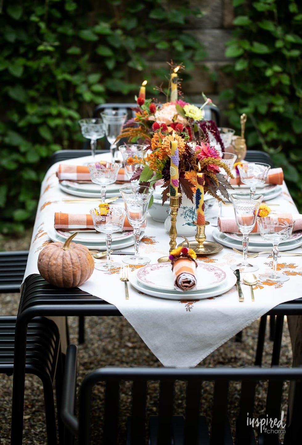 thanksgiving table settings vintage inspired