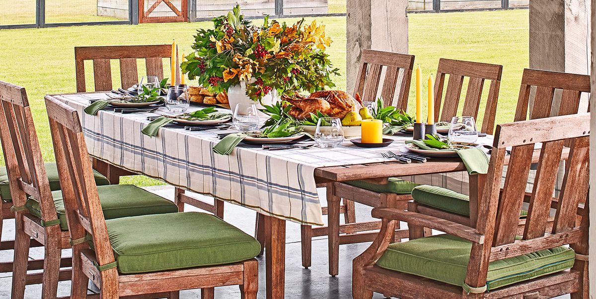 thanksgiving tablecloths outdoor thanksgiving dinner table