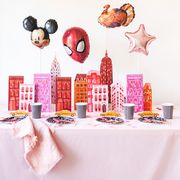 thanksgiving day parade themed thanksgiving table for kids