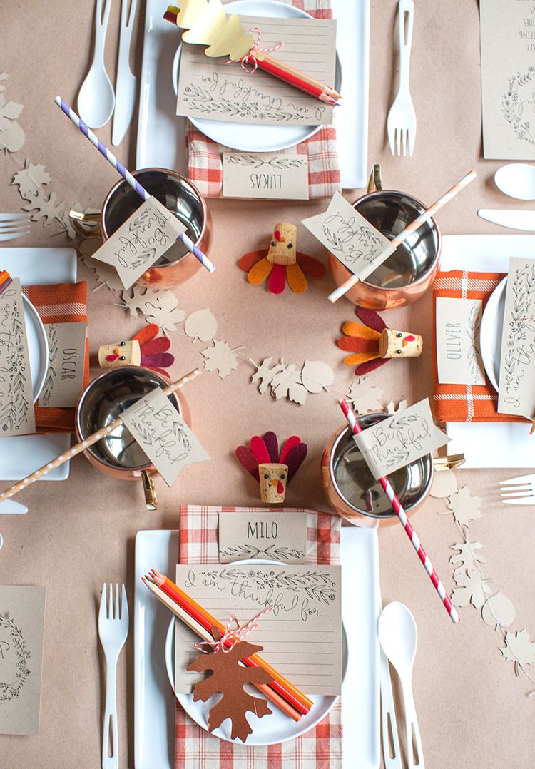 23 Thanksgiving Tables For Kids Creative Ideas For The Kids Table At   Thanksgiving Tables For Kids Lia Griffith 1629301297 