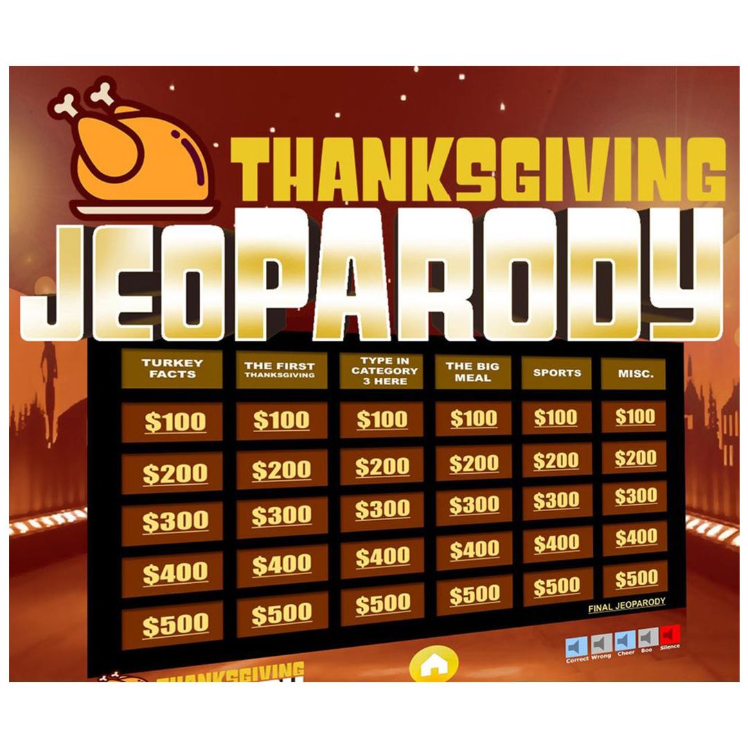 Thanksgiving Think Fast Game | Thanksgiving Kids | Thanksgiving Games |  Party