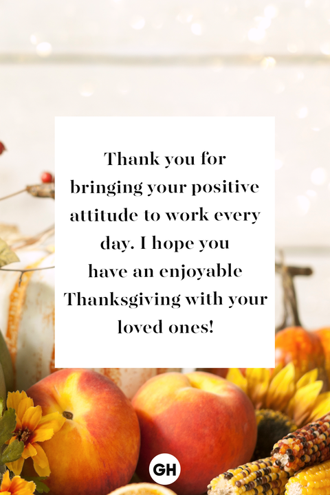 thanksgiving wish and message for coworker or boss