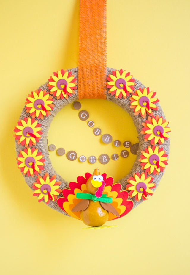 gobble gobble thanksgiving wreaths