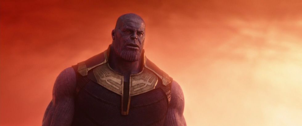 Thanos in the Soul World in Avengers: Infinity War