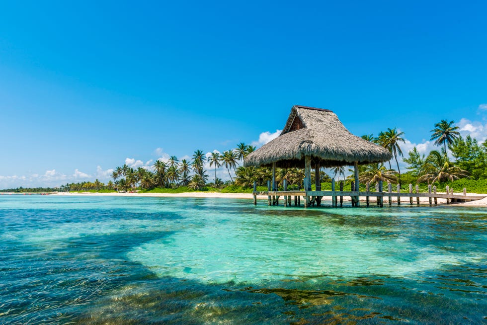 2019 holidays: Dominican Republic beach hut in Punta Cana, Dominican Republic.