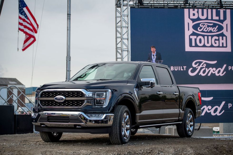 ford debuts new f 150 pickup truck at dearborn plant