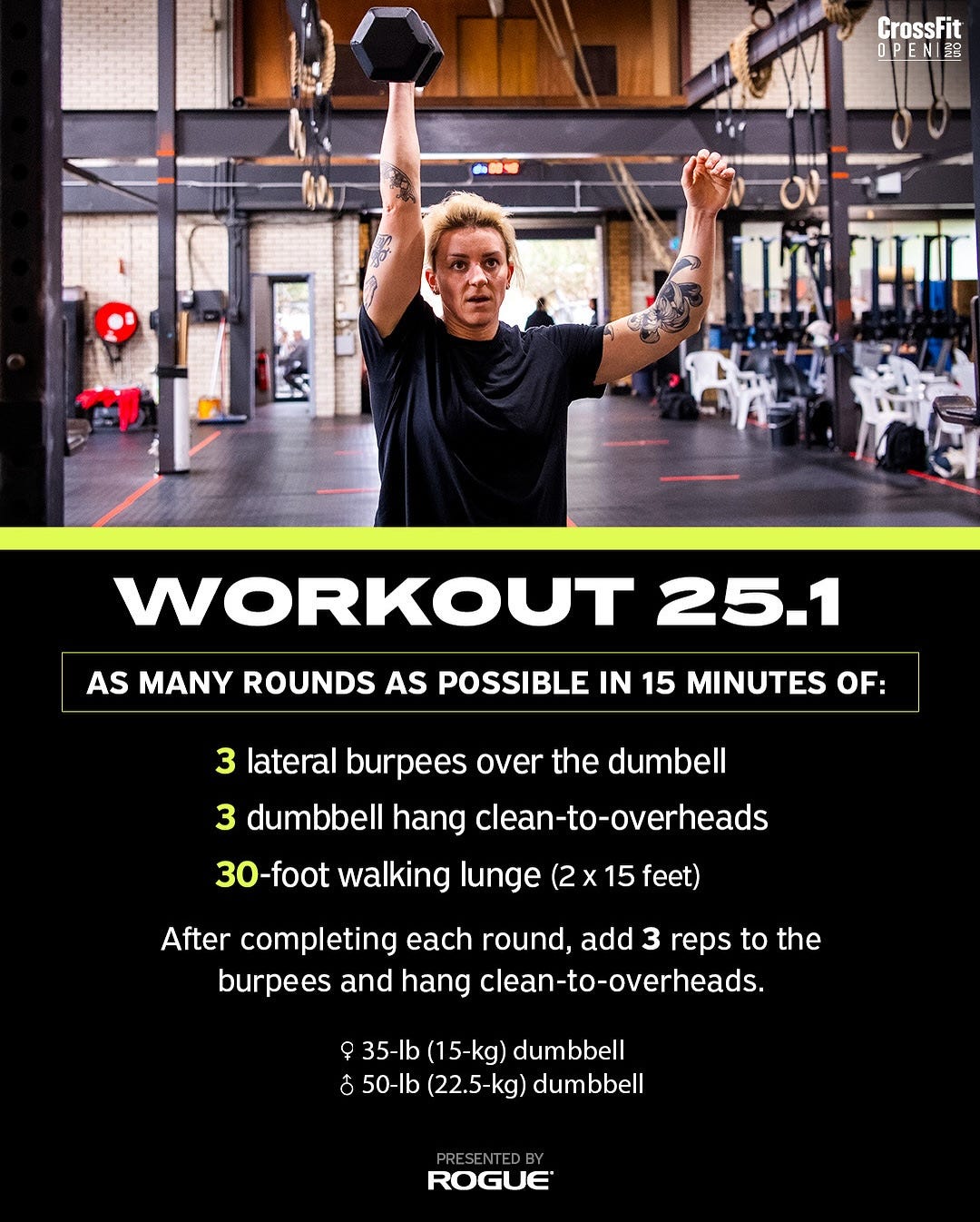 Here’s 25.1, the first workout of the 2025 CrossFit Open