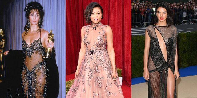 The History of The Naked Dress - Celebrity Sheer Dresses