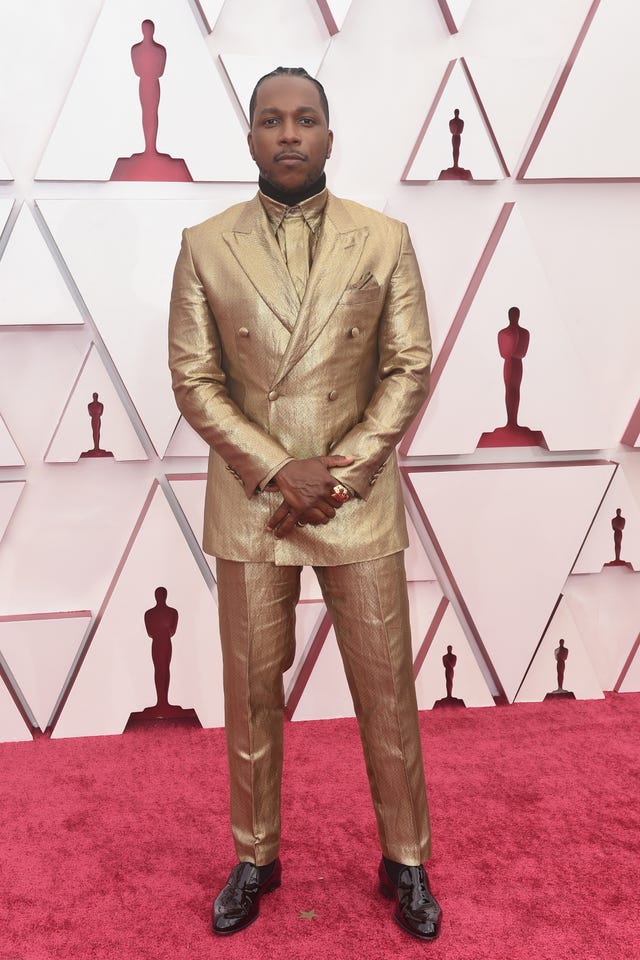 Colman Domingo's Pink Versace Suit at the Oscars 2021