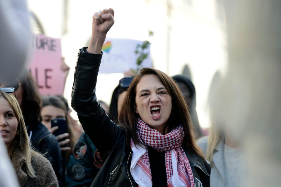 manifestación mujeres violencia de género roma 2018