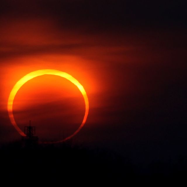 Solar Eclipse Observed in Asia