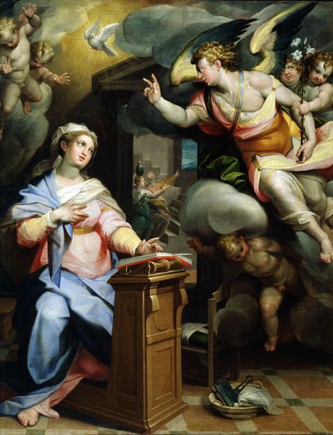 'The Annunciation', 1560s. Artist: Orazio Samacchini