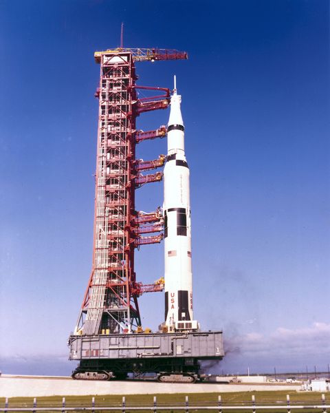 the apollo 11 saturn v rocket, 1969