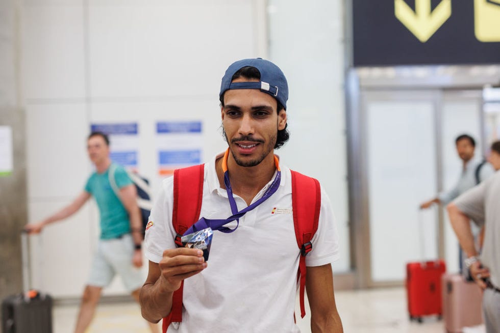 arrival of spanish athletes at the european athletics championships