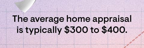 the average home appraisal is typically 300 to 400