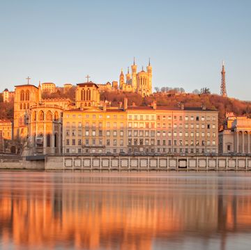 the bank of the saone river in lyon