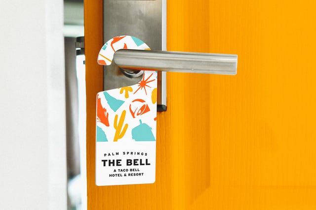 Yellow, Orange, Door handle, Font, Door, 
